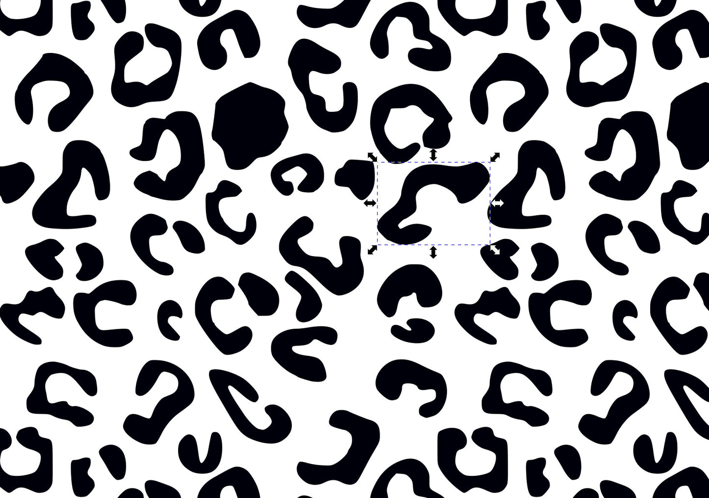 Leopard prints with individual spots - digital files only