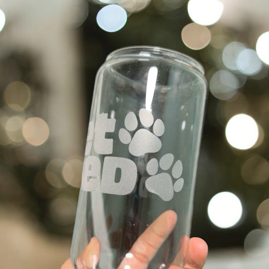 Custom Engraved Glassware - Bamboo Cup Mug Pint Glass