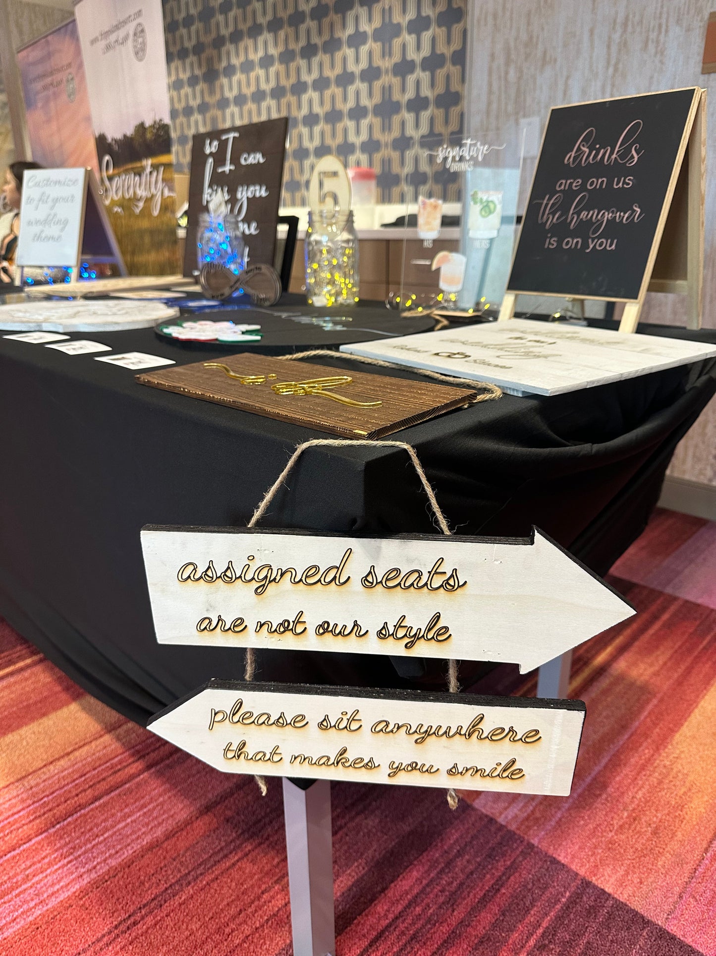 Save the Date Letter Postcard Sign Design