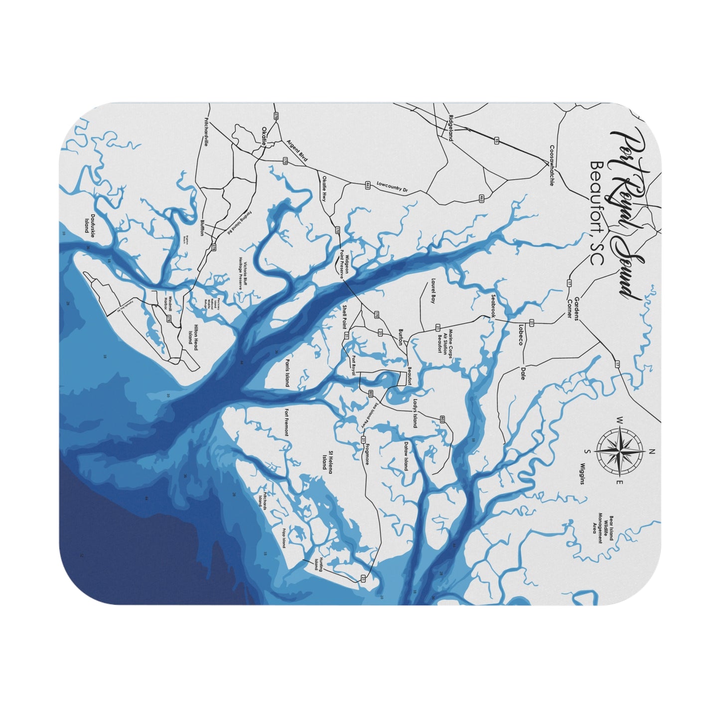 Port Royal Sound - Alfombrilla de ratón (rectangular)