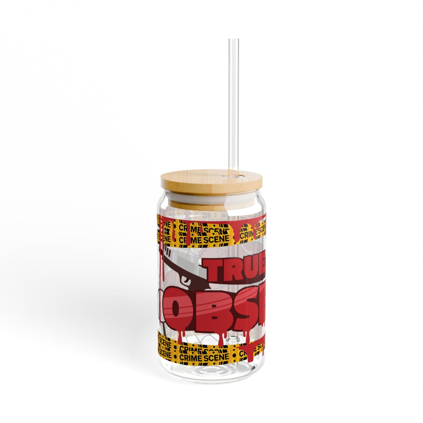True Crime Obsessed - Bamboo Sip Glass, 16oz