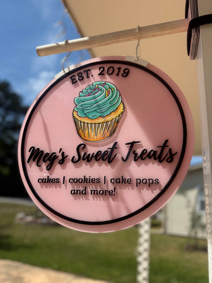 Business Logo Round Sign