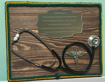 Custom Recognition Award with Stethoscope & Caduceus