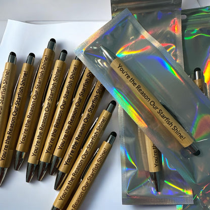 Custom Engraved Bamboo Pens