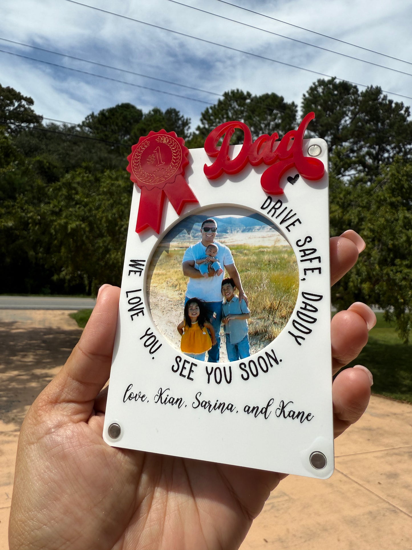 Custom Car Visor Photo Clip - #1 Dad