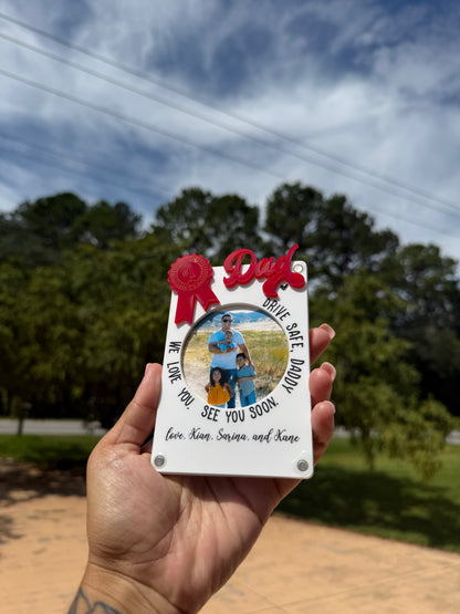 Custom Car Visor Photo Clip - #1 Dad
