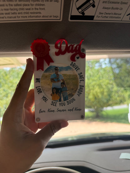 Custom Car Visor Photo Clip - #1 Dad