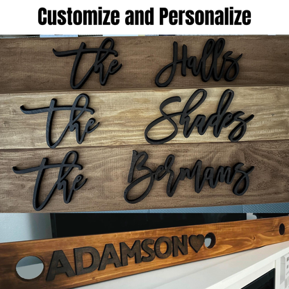 Shot Ski Board | Personalized Family Name Shotski | Custom Wedding Guestbook-Style Signing Keepsake