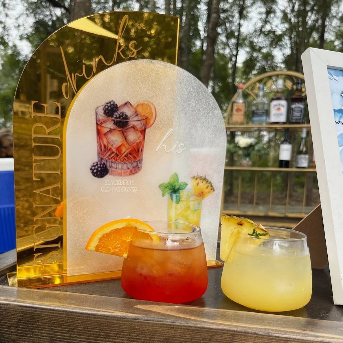 Golden Arches Bar Menu Sign