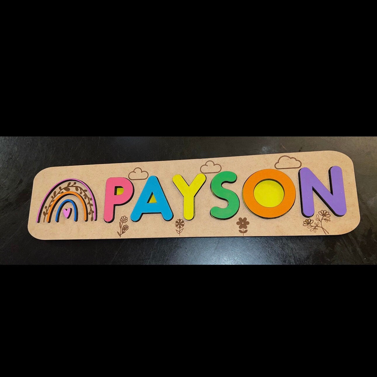 Name Puzzle Board - Toy for Learning How to Spell a Name