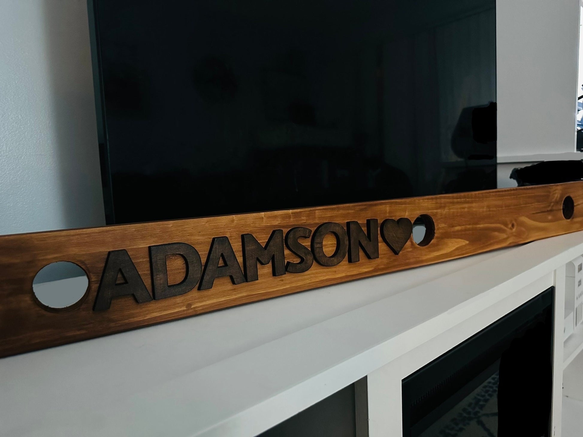 Shot Ski Board Personalized I Do - Raised Name Wooden Shot Cheers Board for Celebration Party Couple Friends Wedding Gift