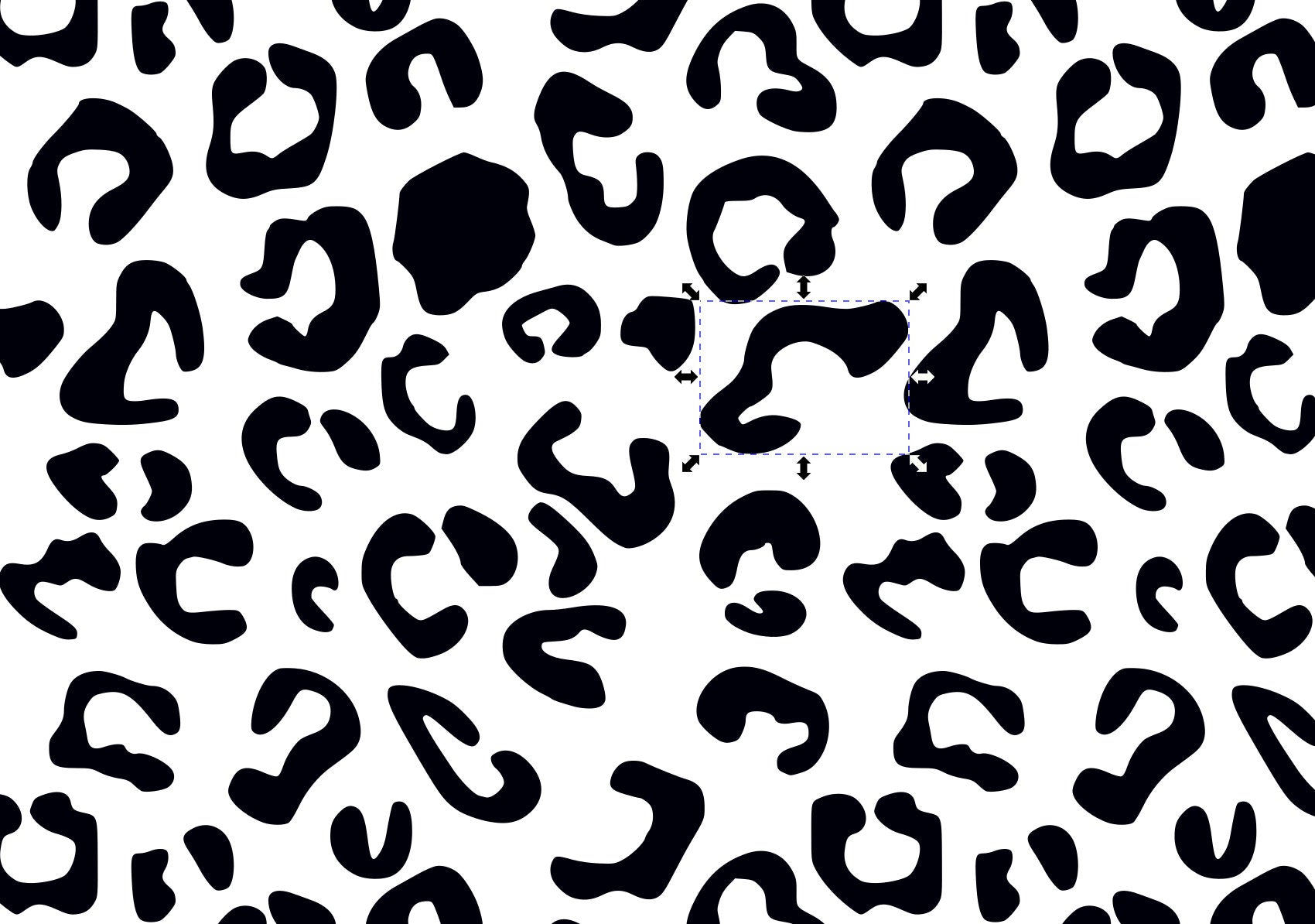 Leopard prints with individual spots - digital files only