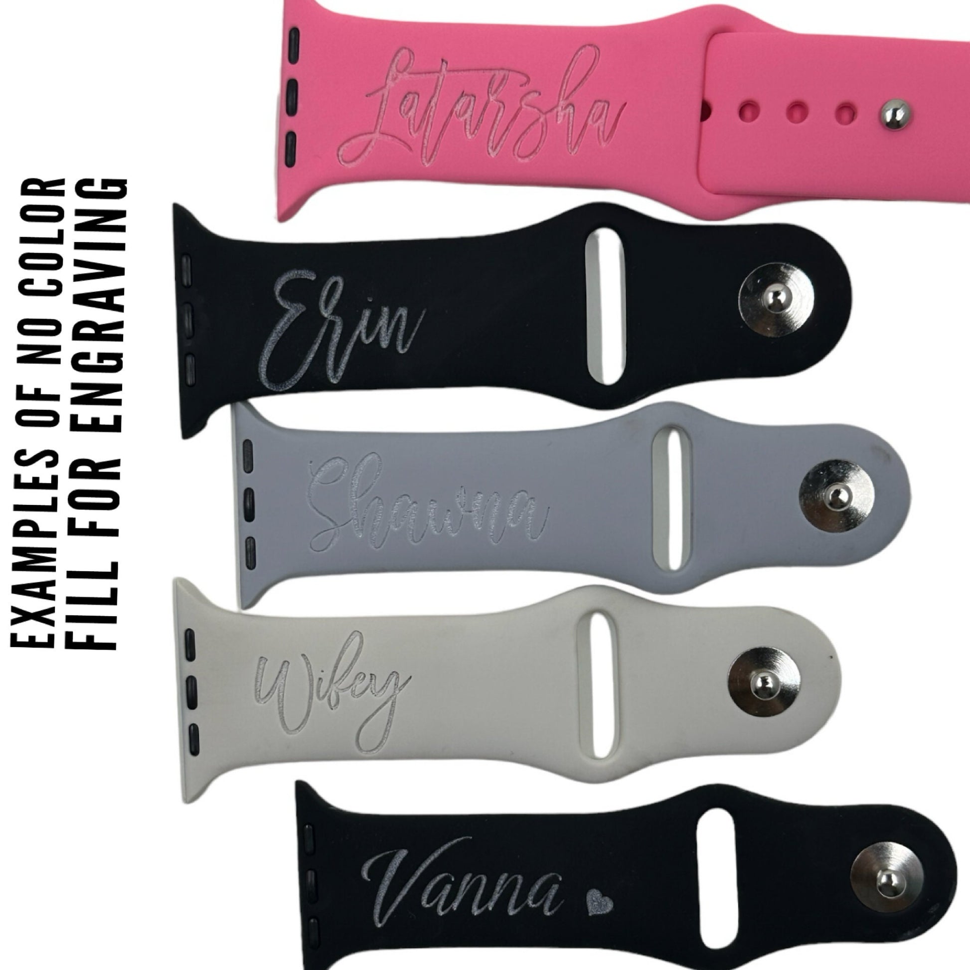 Personalize Add a Name Simple Watch Band laser engraved gift apple watch band 38 40 41 42 45 49 mm ultra