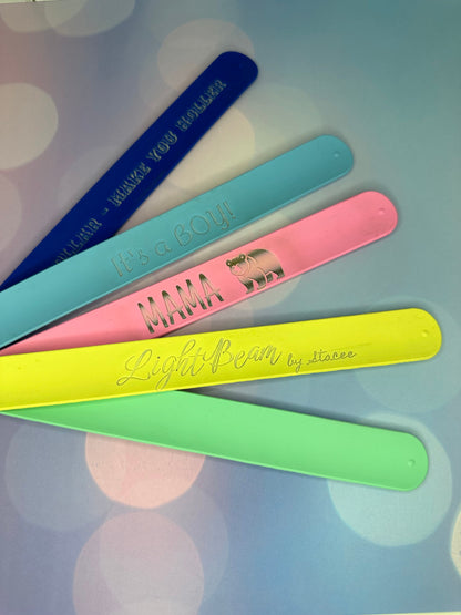 Personalized Slap Bracelet | Custom Cuff Bracelet