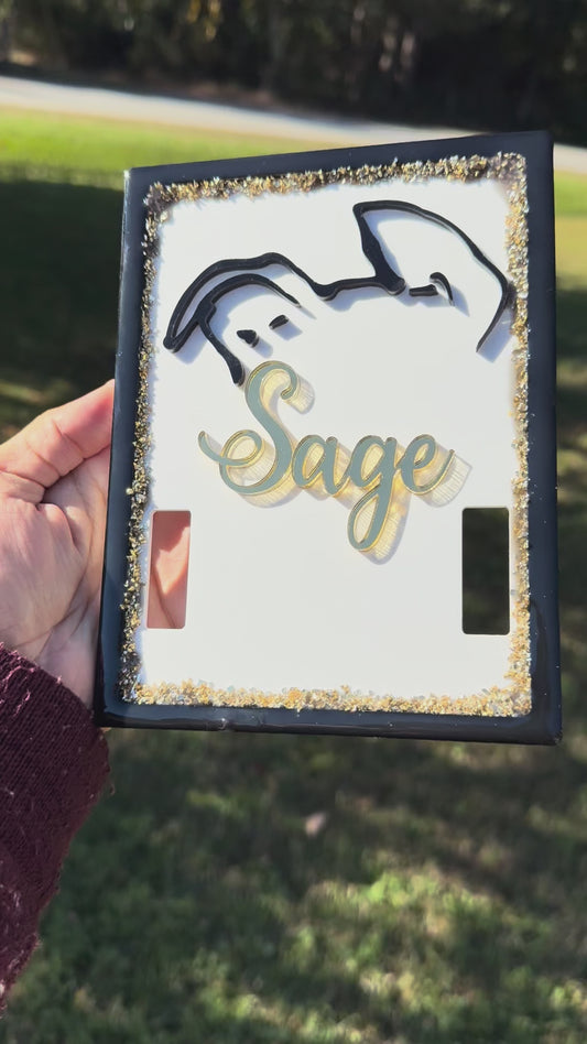Custom Pet Tag Memorial Frame
