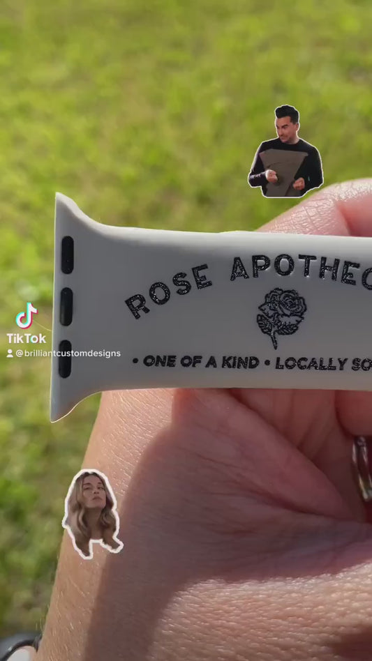 Schitt’s Creek Rose Apothecary Engraved Watch Band 38 40 41 42 45 mm
