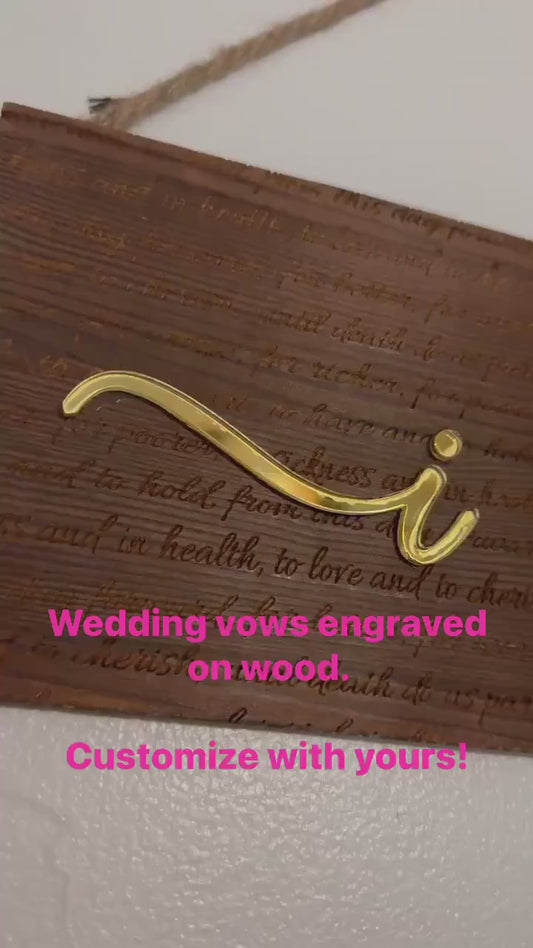 I Do Sign Wedding Anniversary Engagement Gift laser engraved wood sign