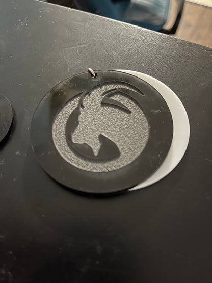 Custom Laser Engraved Business Logo Keychain Ornament Gift and More