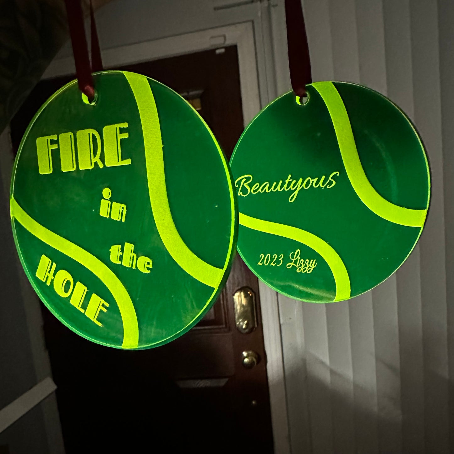 Custom Laser Engraved Business Logo Keychain Ornament Gift and More