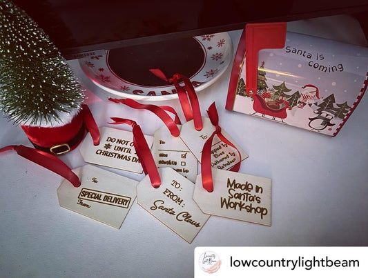 Santa Gift Tag - custom